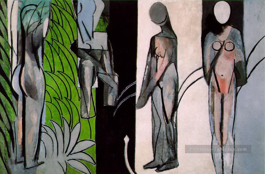 Baigneurs par un fauvisme abstrait de fleuve Henri Matisse Peintures à l'huile